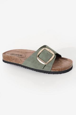 One Buckle Cork Sandal