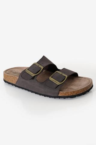 Cork Double Buckle Sandal