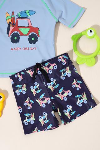 Short Sleeve Rashie And Jammer Set - Toddlers'