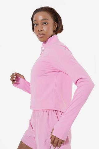 Cropped Zip-through Top