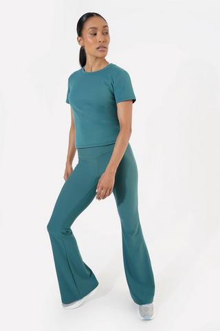 Ribbed Bootleg Pants