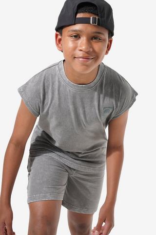 Acid Wash Muscle Vest