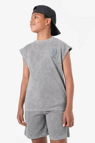 Acid Wash Muscle Vest