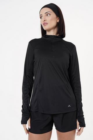 Technical Long Sleeve Quarter-zip Top