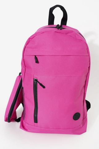 Backpack With Detachable Pencil Case
