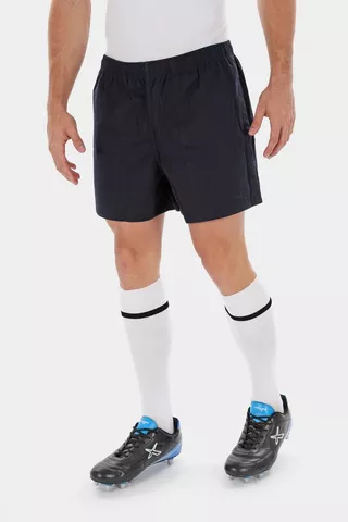 Pocketed Cotton Rugby Shorts