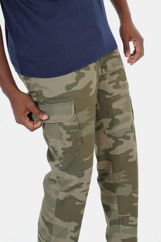 Camo Cotton Cargo Pants