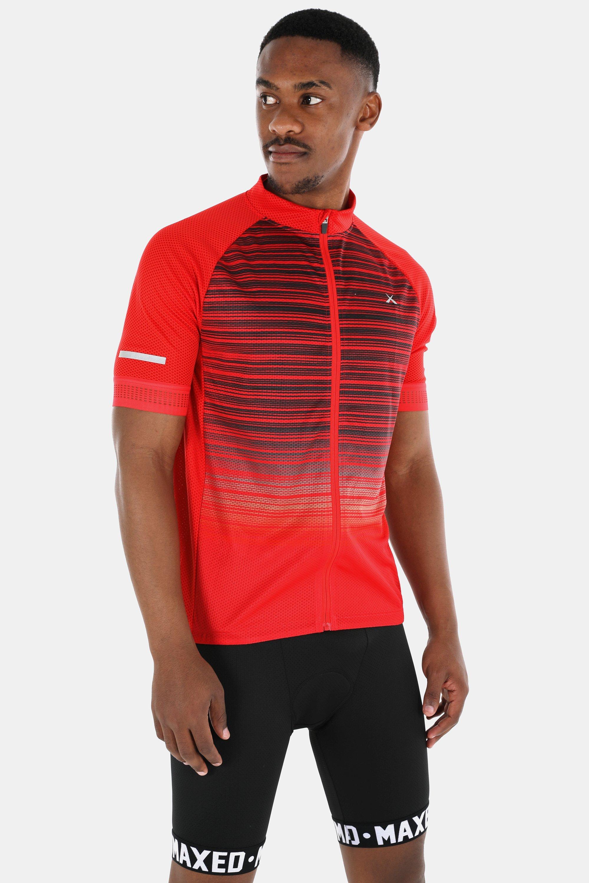 Horizon Men's Black Short Sleeve Cycling Jersey