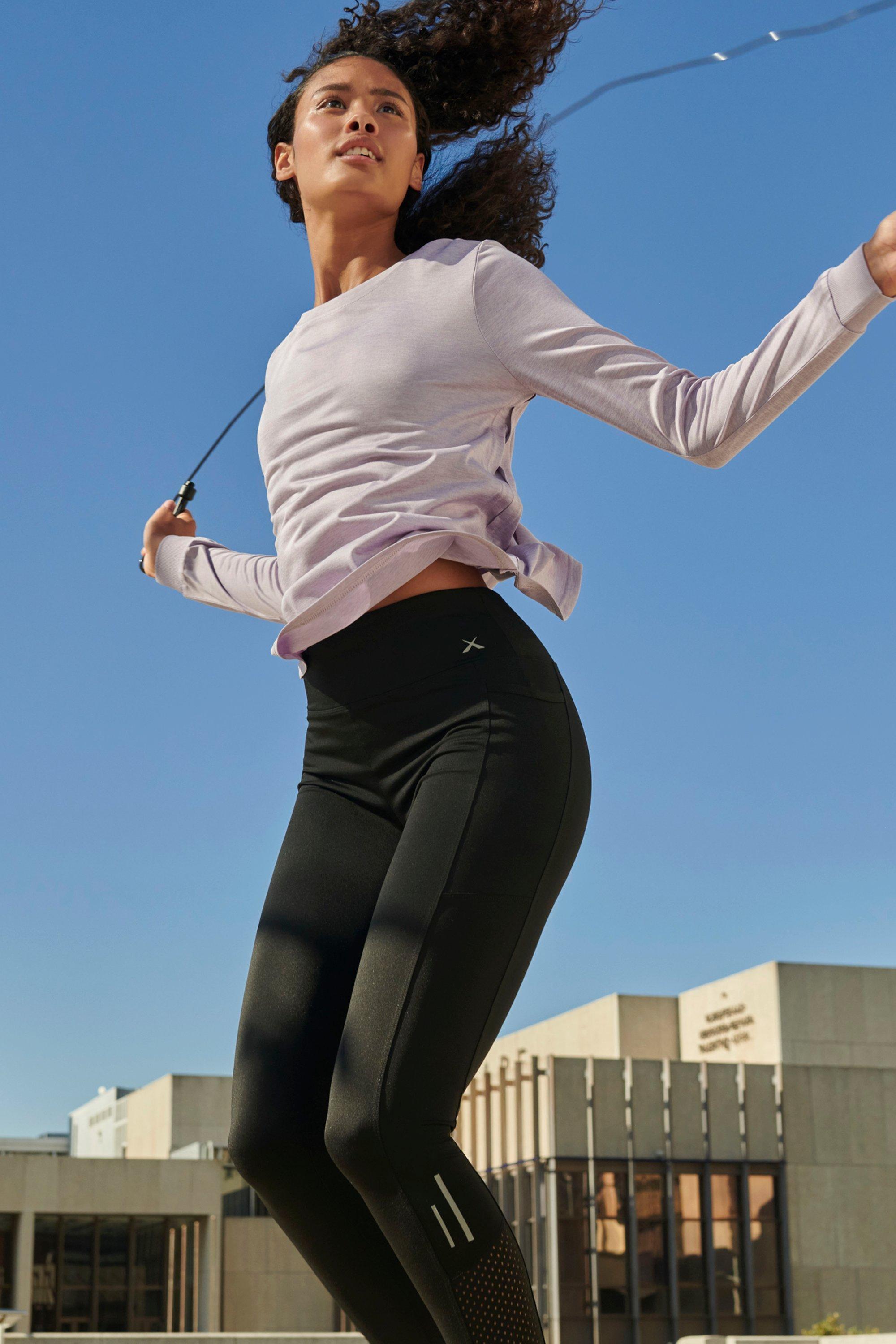 Ribbed Long Sleeve Active Top