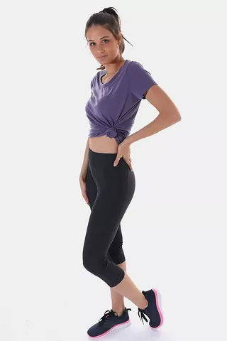 Cropped Leggings With Pocket
