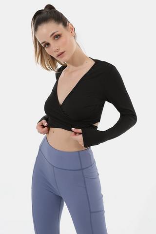 Long Sleeve Wrap Top