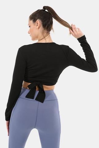 Long Sleeve Wrap Top