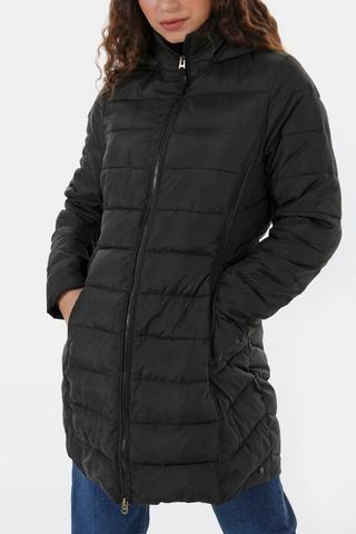 Longer length puffer online jacket