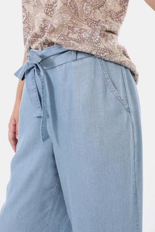 Chambray Wideleg Pants