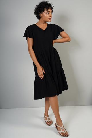 Tiered Midi Dress