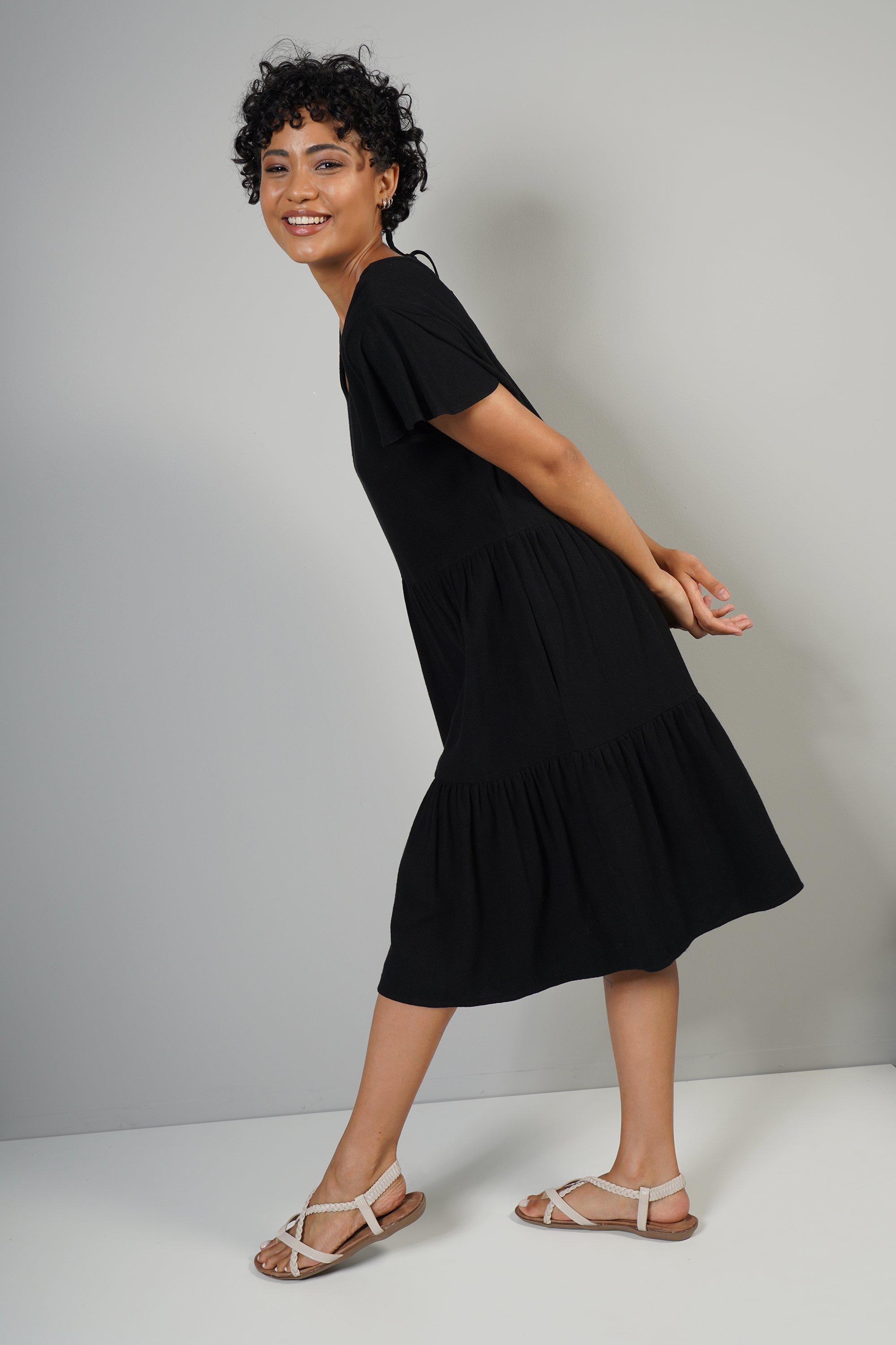 Warehouse tiered store t shirt dress