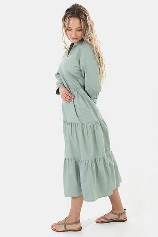 Cotton Tiered Dress