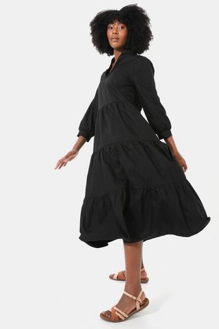 Cotton Tiered Dress
