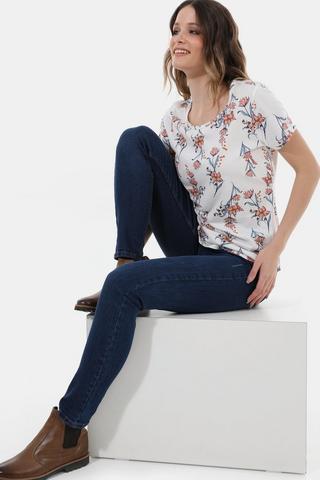 Straight Leg Denim Jeans