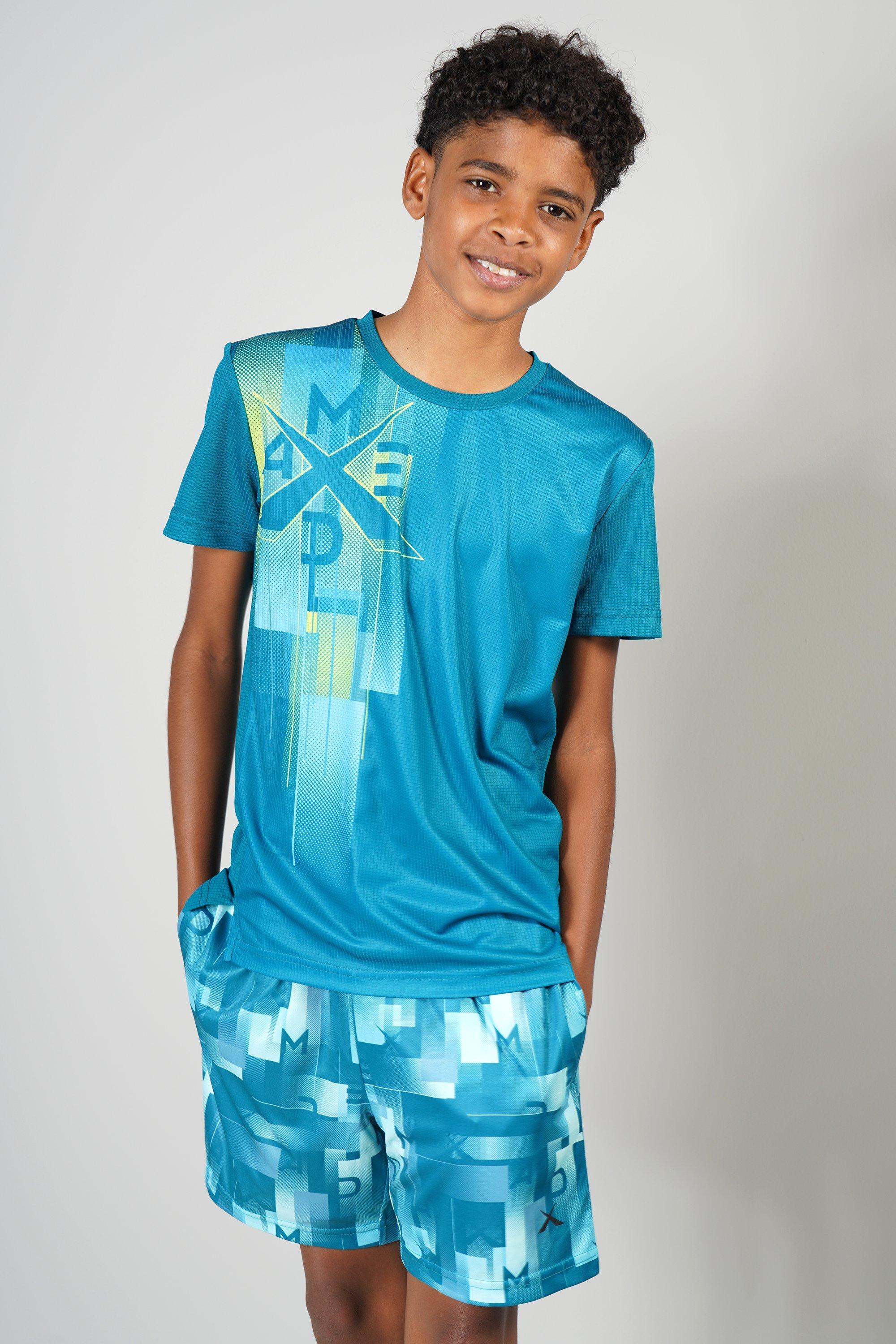 Black Skull Print Active Shorts main image 1