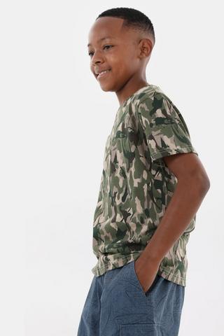 Camo Cotton T-shirt