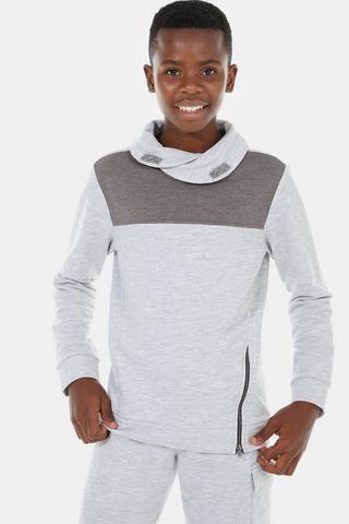 Cowl Neck Fleece Pullover