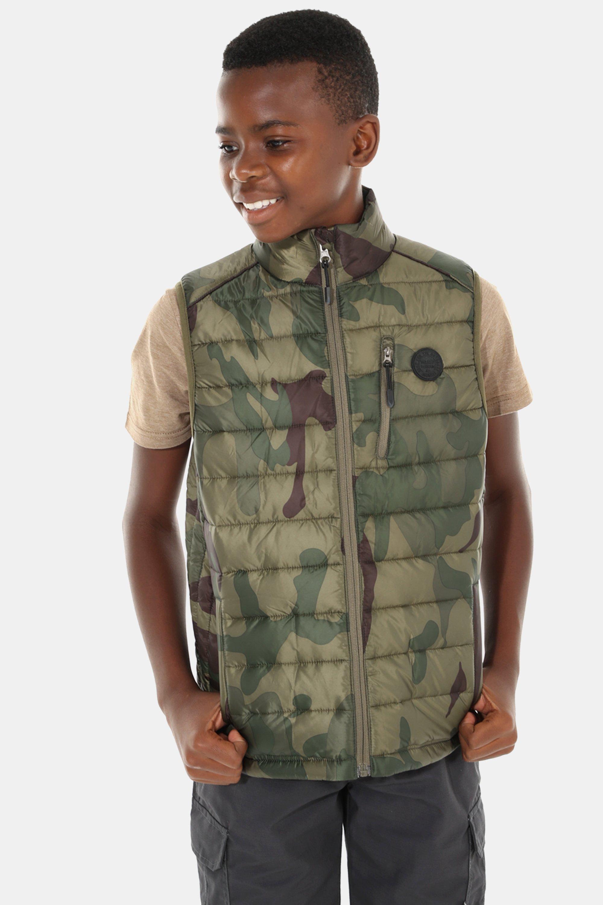 Army green puffer vest online