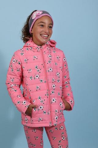 Print Puffer Jacket