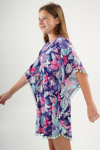 Pom-pom Trim Kaftan