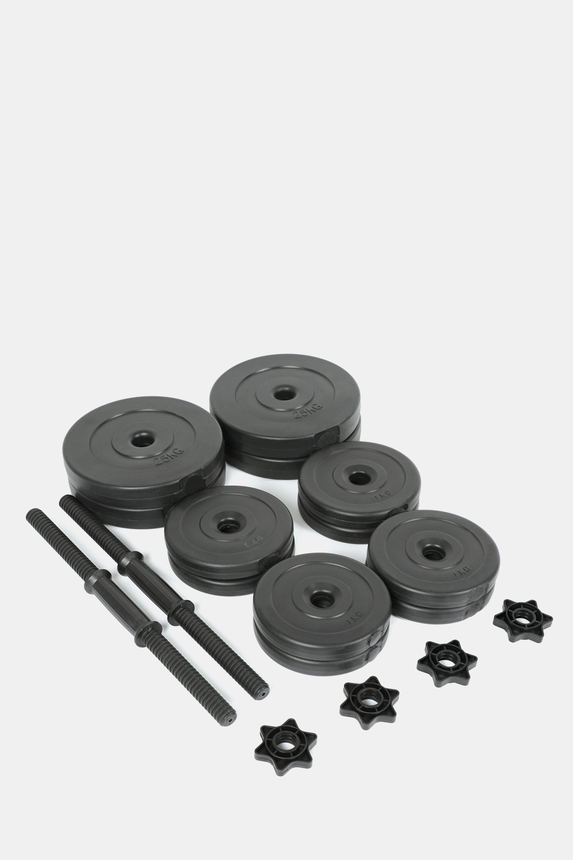 GORILLA SPORTS SA - Vinyl Tri Grip Dumbbell Set 20KG