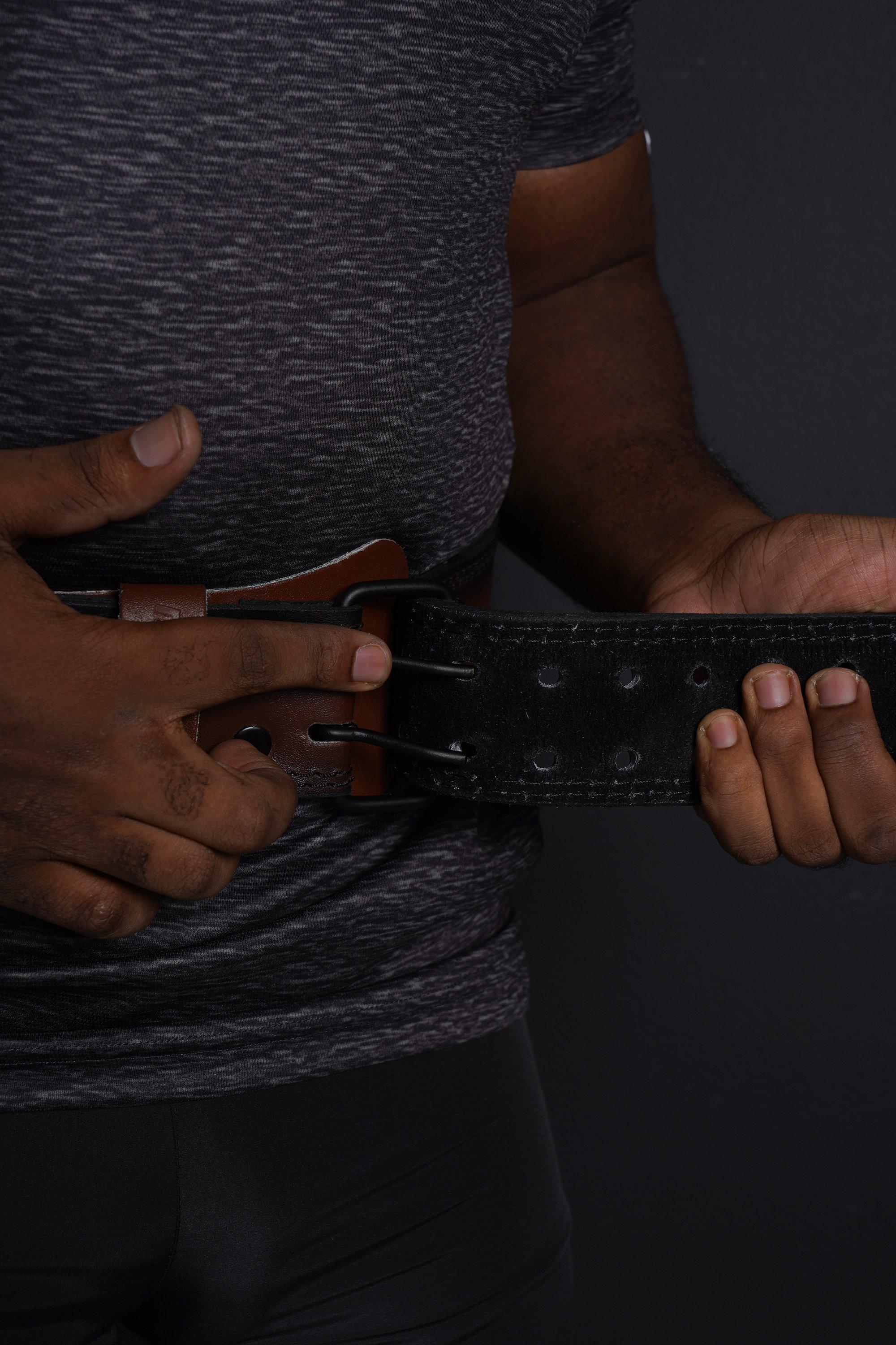 Leather Weight Lifting Belt