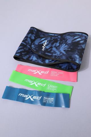 Latex Band Set And Slimming Belt Combo