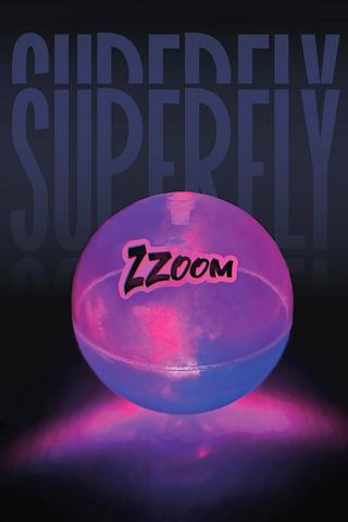 Zzoom Superfly Blue Light Up Bounce Ball