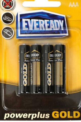 Power Plus Gold Aaa Batteries-4 Pack