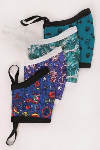 4-pack Washable Fabric Face Masks