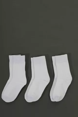 3-pack Sport Crew Socks - Size 12 To 3
