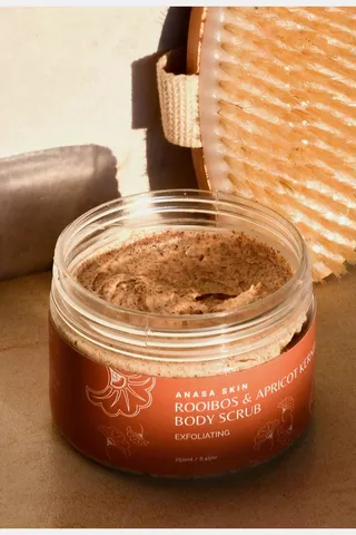 Anasa Skin Rooibos + Apricot Kernel Body Scrub 250g