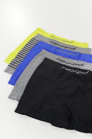 5-pack Seamless Knit Boxer Briefs