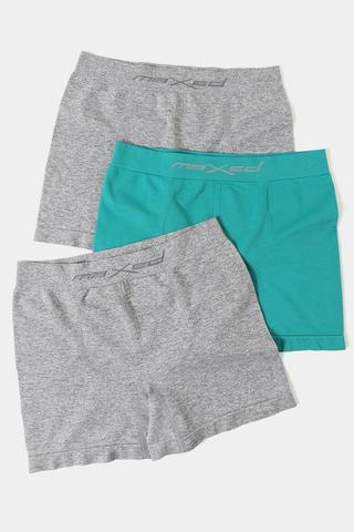 3-pack Seamless Knit Boxer Briefs