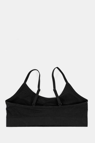 H&M+ Seamless Sports Bra - Black - Ladies