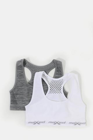 2-pack Seamless Knit Sports Bras - Girls