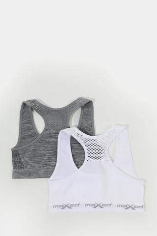 2-pack Seamless Knit Sports Bras - Girls