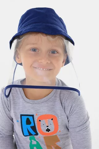 Kids' Bucket Hat With Face Shield