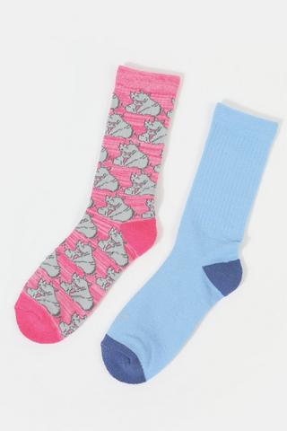 2-pack Project Rhino Cotton-rich Crew Socks