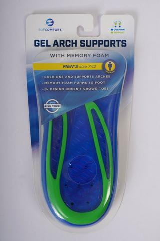 Sofcomfort Gel Arch - Men's Size 7 To 13