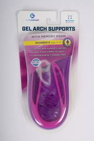 Sofcomfort Gel Arch - Ladies Size 5 To 10