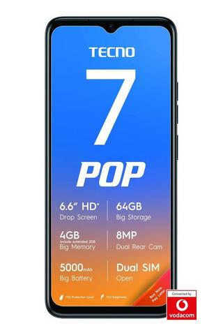 Tecno Pop 7 Black