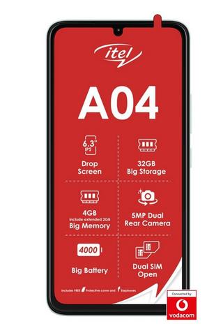 Itel A04 Cyan