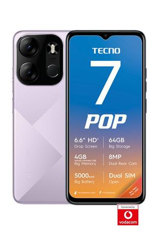 Tecno Pop 7 Bundle Purple