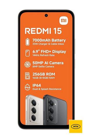 Mt Xiaomi Redmi 15 Black Ds